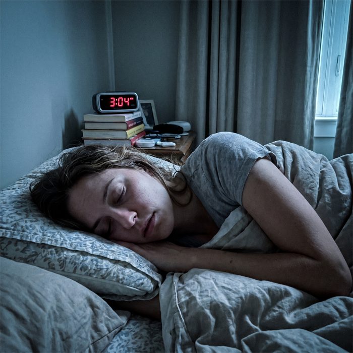 Woman sleeping soundly straight through 3 AM