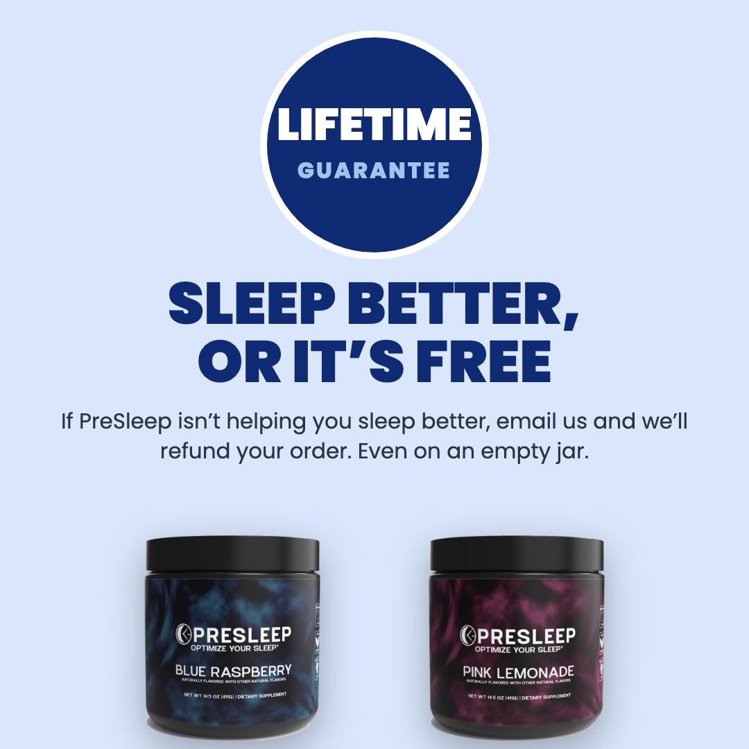 Lifetime guarantee: sleep better, or it's free.